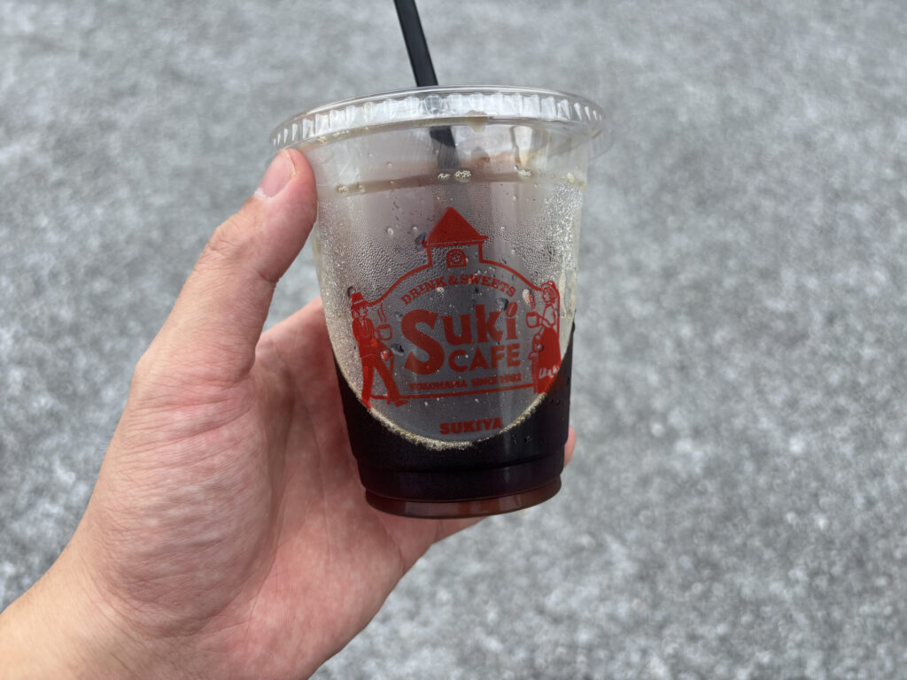 Suki CAFEのアイスコーヒー（ブラック無糖）